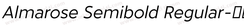 Almarose Semibold Regular字体转换